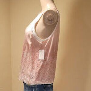 NWT Mudd ombre light dusty pink women's tank top - Size: Small